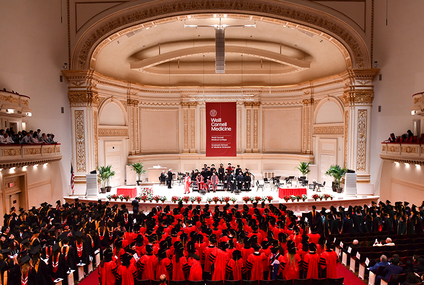 Weill Cornell Medicine’s Class of 2023 gathered in Carnegie Hall for their commencement ceremony May 18. 