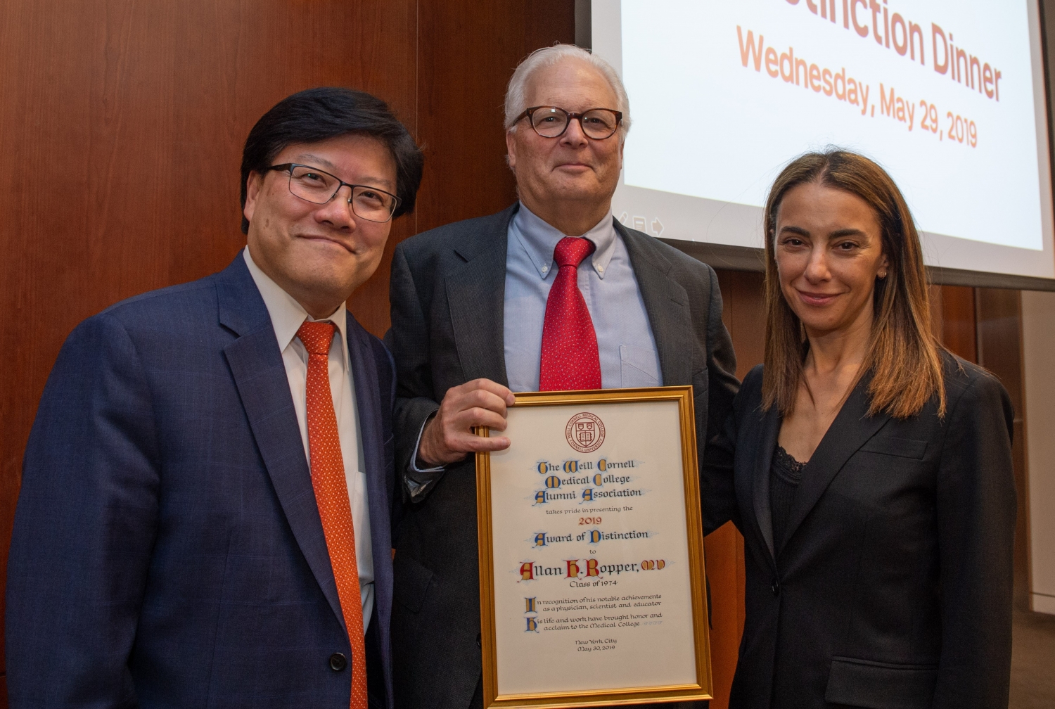 Drs. Allan Ropper, Augustine Choi and Natasha Leibel