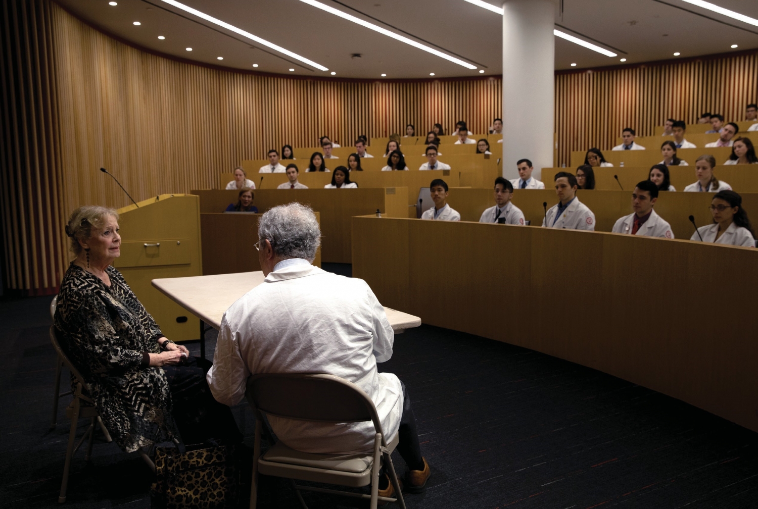 Students in an auditorium