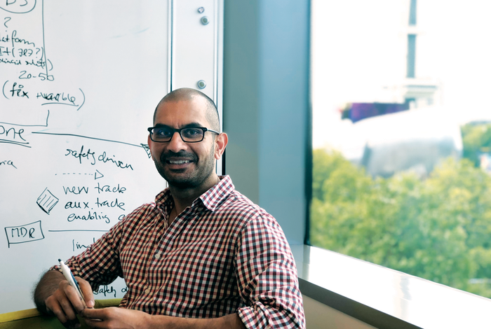 A man in an office