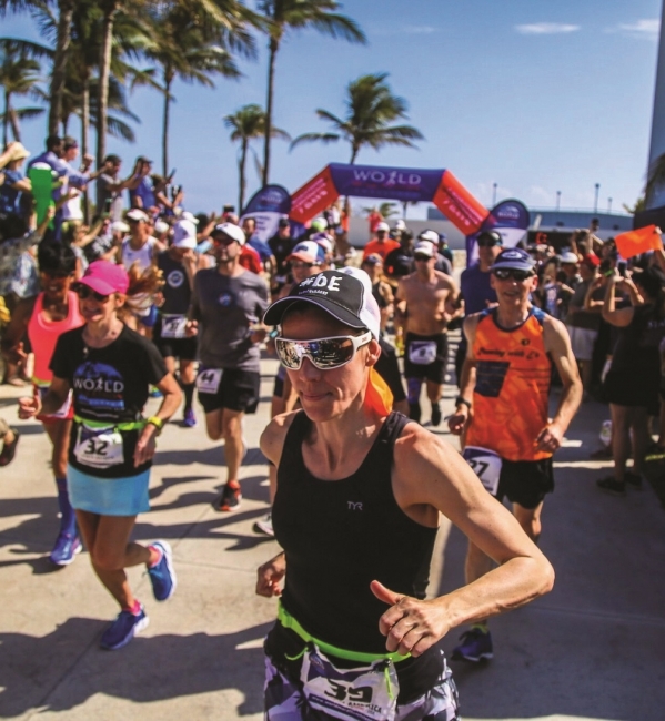 Newcomer racing in Miami, Florida
