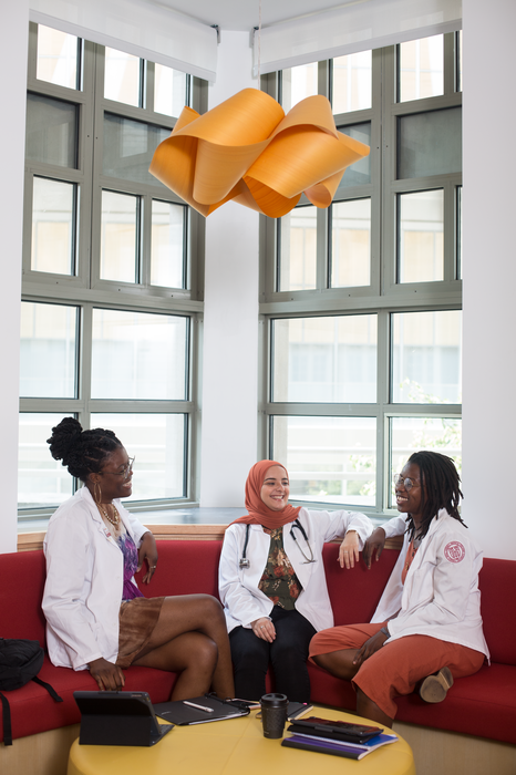 Students in the new Feil Family Center