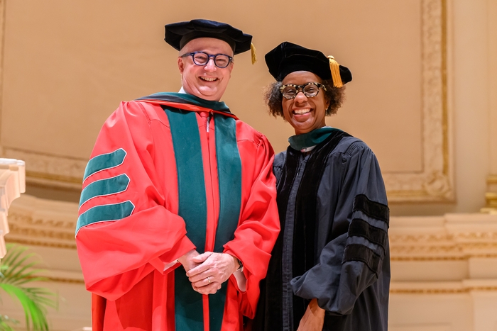 Dr. Phillips with Dean Harrington