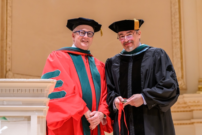 Dr. Melnick with Dean Harrington