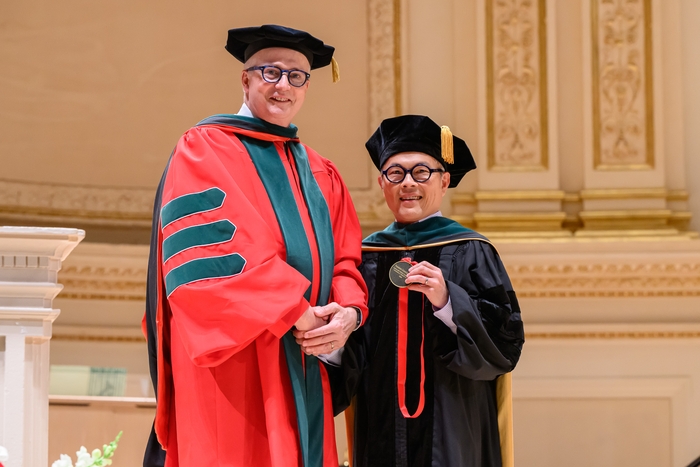 Dr. Jirasevijinda with Dr. Harrington