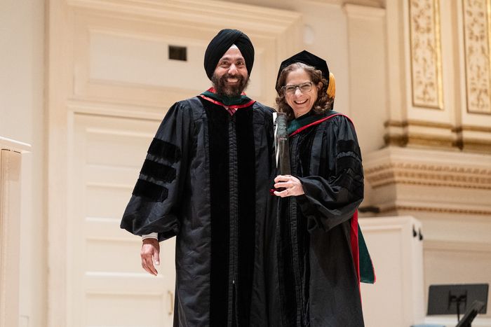 Ameet Singh with Ruth Lynfield
