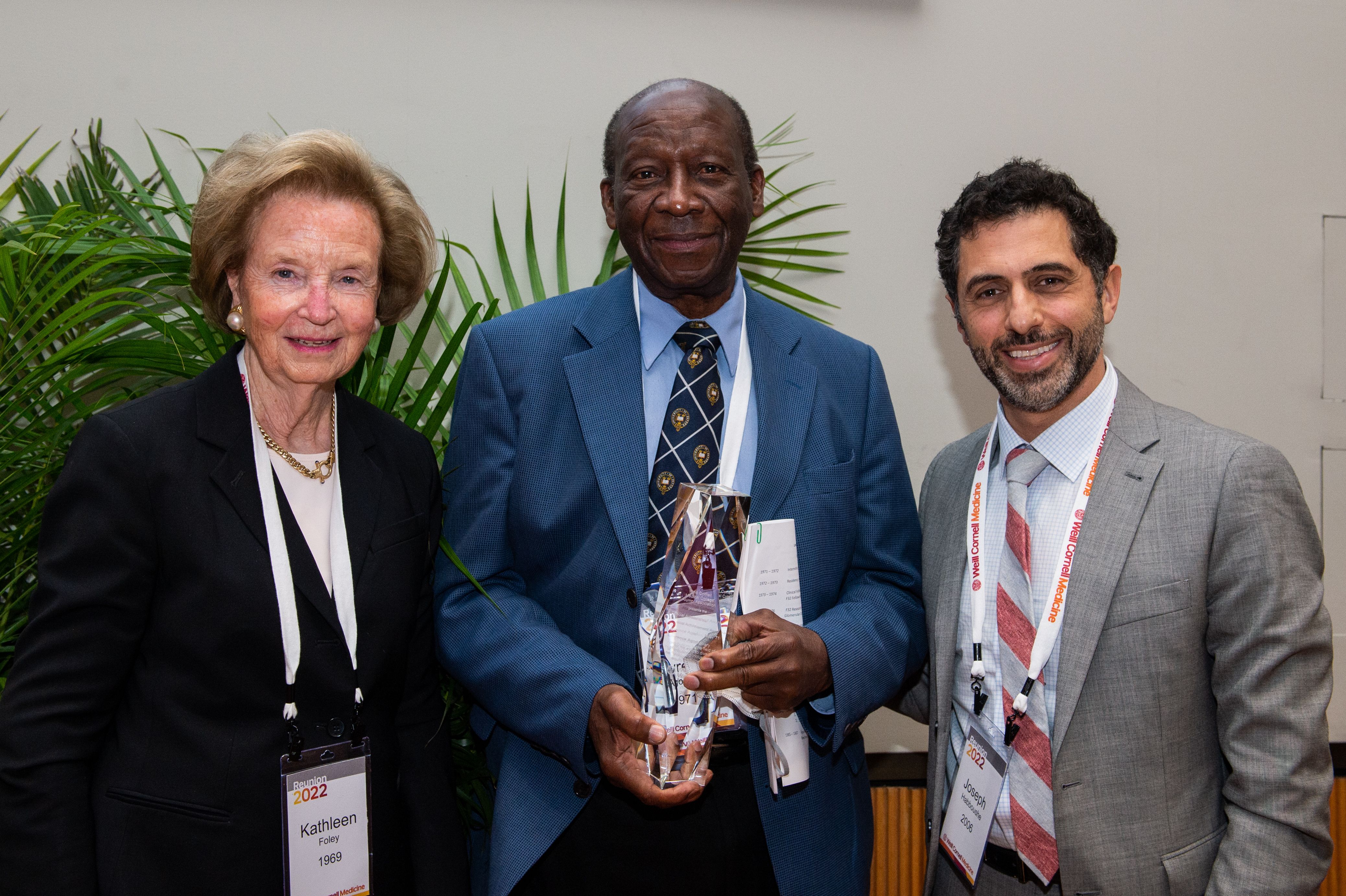 Drs. Kathleen Foley, Lawrence Agodoa and Joseph Habboushe