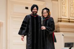 Ameet Singh with Ruth Lynfield